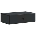 Wandmontage zijtafel zwart 59x34,5x17 cm