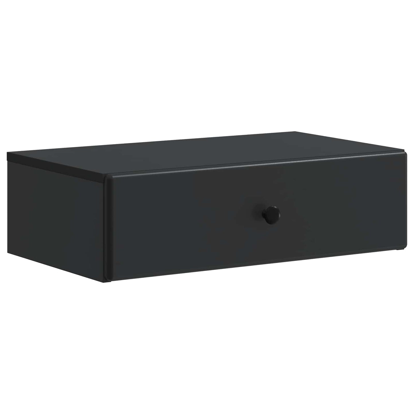 Wandmontage Zijtafel Zwart 59 x 34,5 x 17 cm Bewerkt hout