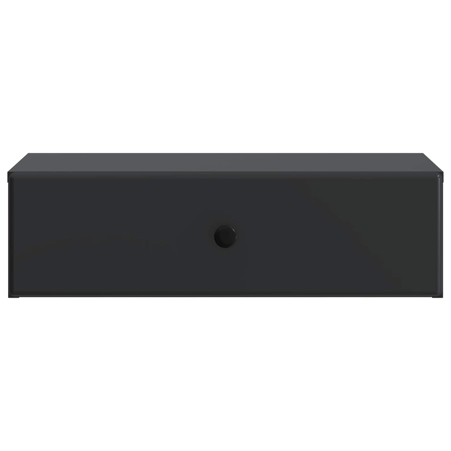 Wandmontage Zijtafel Zwart 59 x 34,5 x 17 cm Bewerkt hout