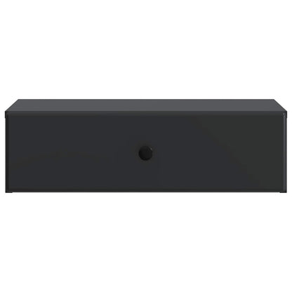 Wandmontage Zijtafel Zwart 59 x 34,5 x 17 cm Bewerkt hout