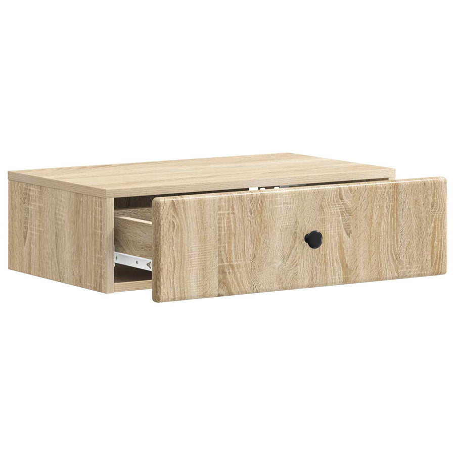 Wandmontage Zijtafel Sonoma Eiken 59 x 34,5 x 17 cm