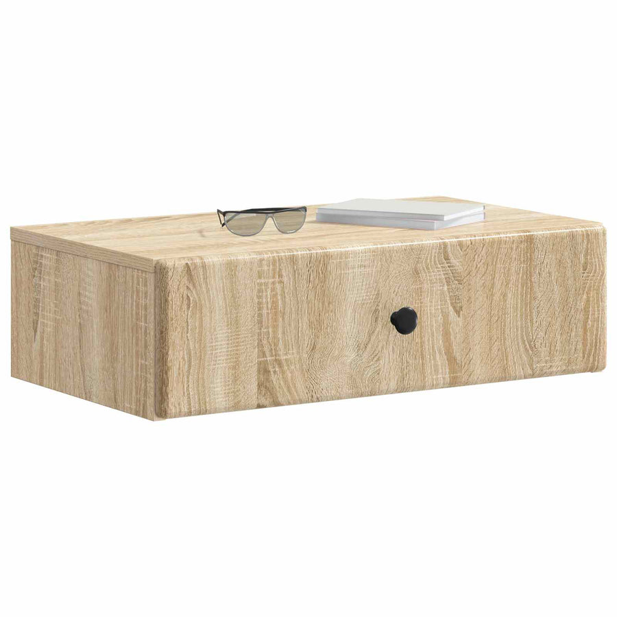 Wandmontage Zijtafel Sonoma Eiken 59 x 34,5 x 17 cm