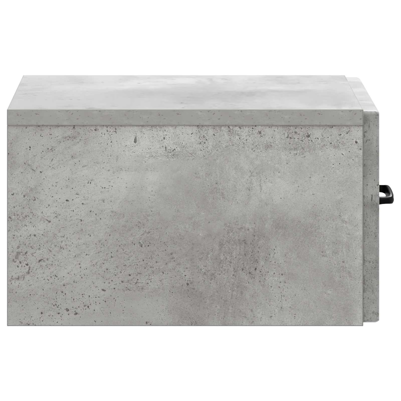 Wandmontage Zijtafel Betongrijs 59 x 34,5 x 17 cm Bewerkt hout