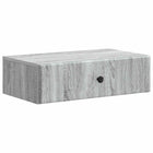 Wandmontage zijtafel grijs sonoma 59x34,5x17 cm