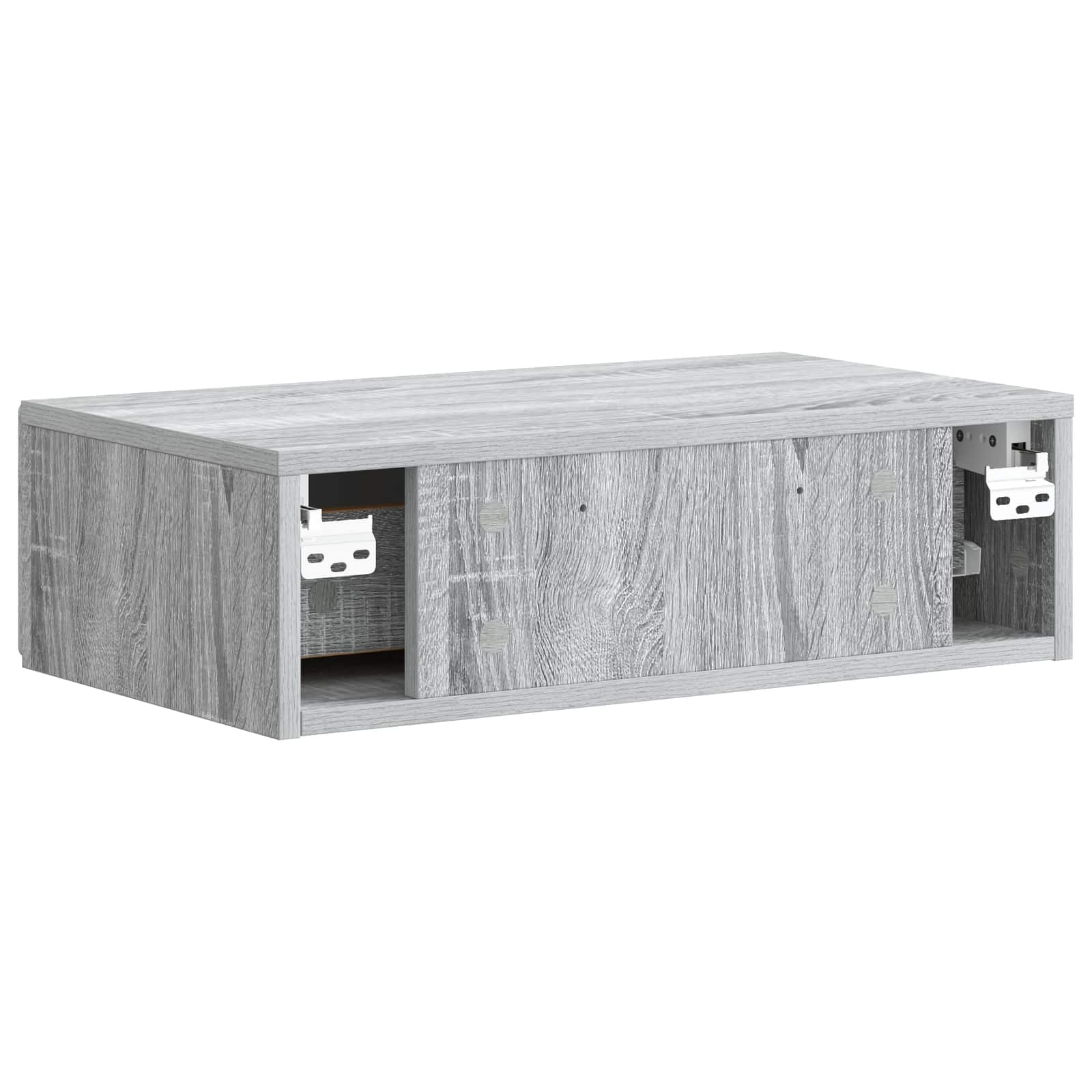 Wandmontage Zijtafel Grijs sonoma 59 x 34,5 x 17 cm