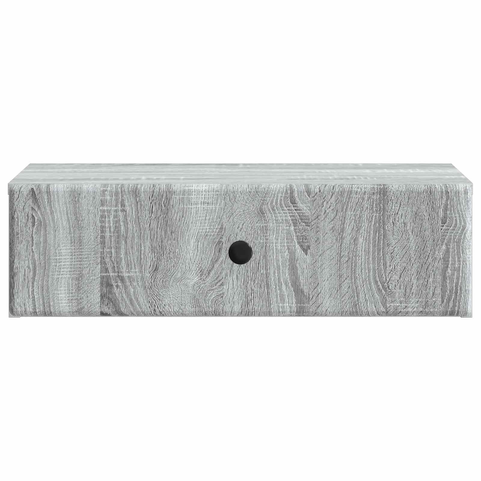 Wandmontage Zijtafel Grijs sonoma 59 x 34,5 x 17 cm
