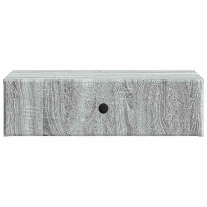 Wandmontage Zijtafel Grijs sonoma 59 x 34,5 x 17 cm