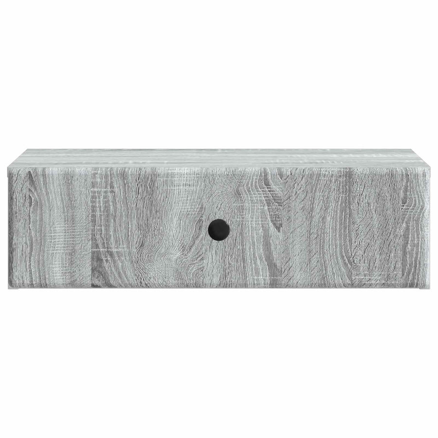 Wandmontage Zijtafel Grijs sonoma 59 x 34,5 x 17 cm