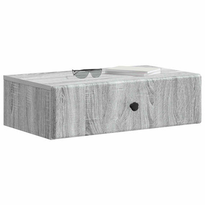 Wandmontage Zijtafel Grijs sonoma 59 x 34,5 x 17 cm