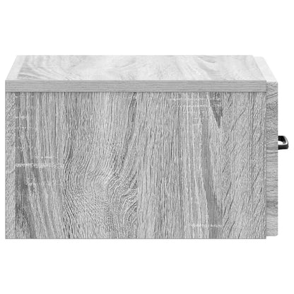 Wandmontage Zijtafel Grijs sonoma 59 x 34,5 x 17 cm