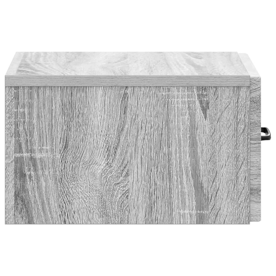 Wandmontage Zijtafel Grijs sonoma 59 x 34,5 x 17 cm