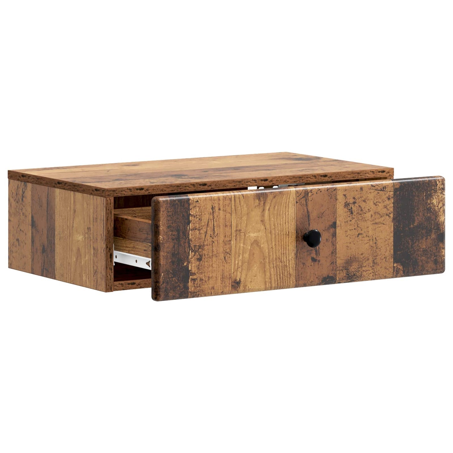 Wandmontage Zijtafel Oud hout 59 x 34,5 x 17 cm Bewerkt hout