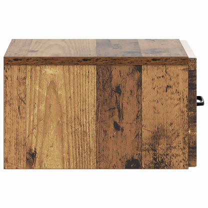 Wandmontage Zijtafel Oud hout 59 x 34,5 x 17 cm Bewerkt hout