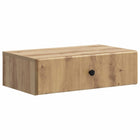 Wandmontage zijtafel 59x34,5x17 cm bewerkt hout