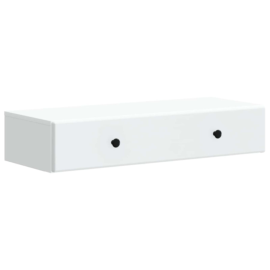Wandmontage Zijtafel Wit 87,5 x 34,5 x 17 cm Bewerkt hout