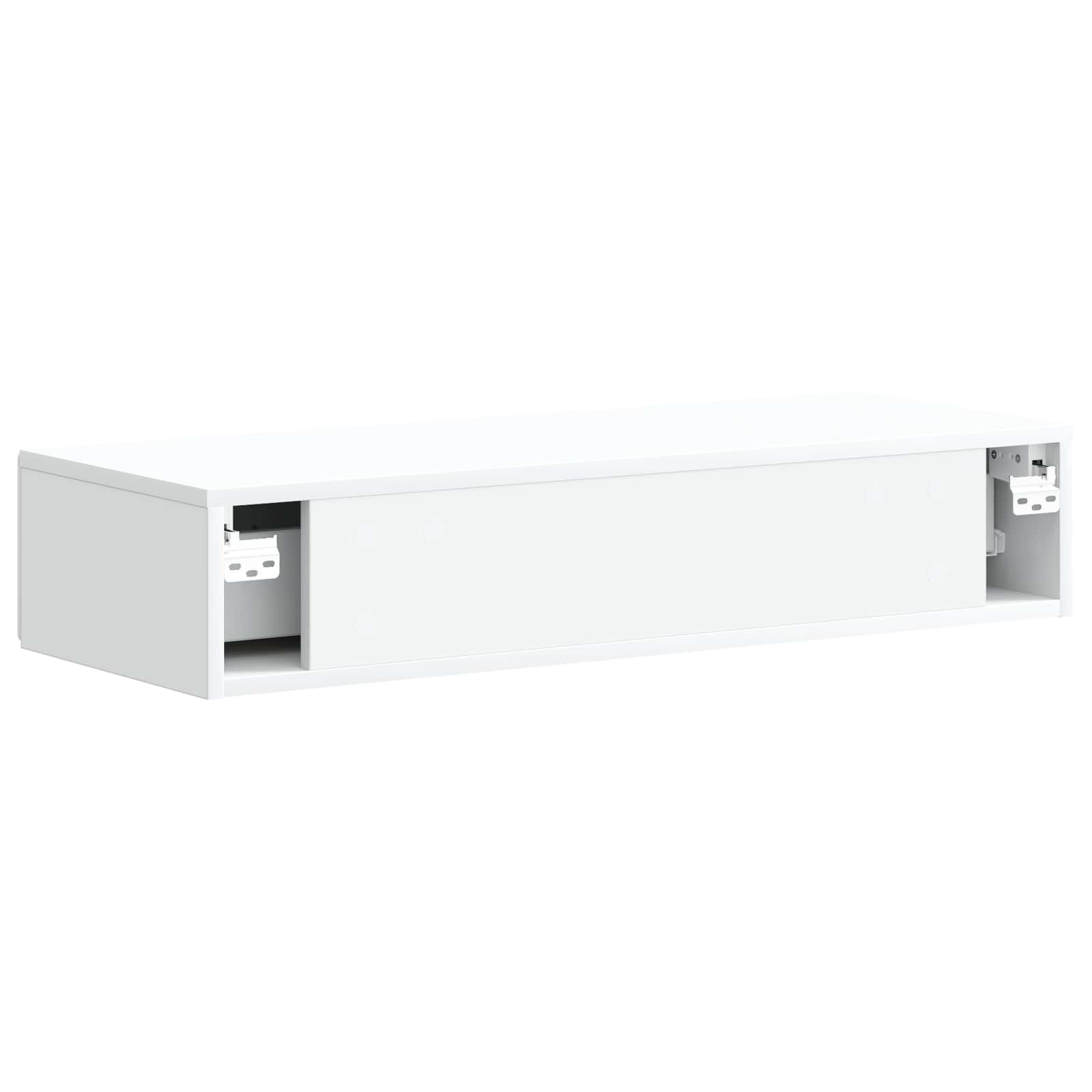 Wandmontage Zijtafel Wit 87,5 x 34,5 x 17 cm Bewerkt hout
