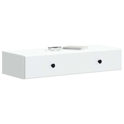 Wandmontage Zijtafel Wit 87,5 x 34,5 x 17 cm Bewerkt hout
