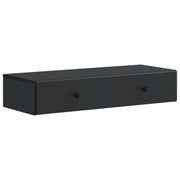 Wandmontage zijtafel 87,5x34,5x17 cm zwart bewerkt hout