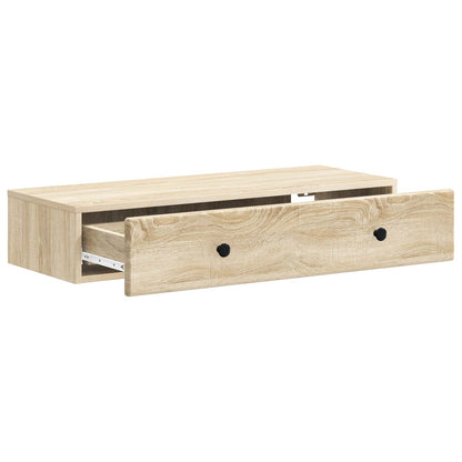 Wandmontage Zijtafel Sonoma Eiken 87,5 x 34,5 x 17 cm
