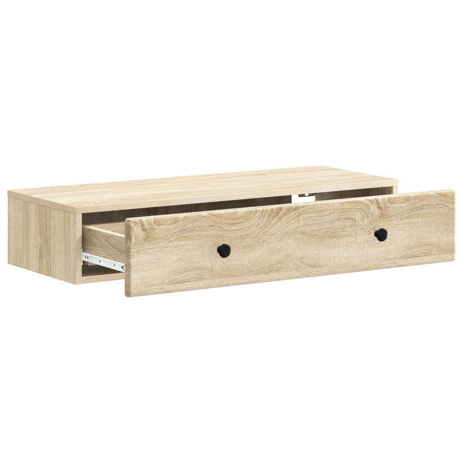 Wandmontage Zijtafel Sonoma Eiken 87,5 x 34,5 x 17 cm