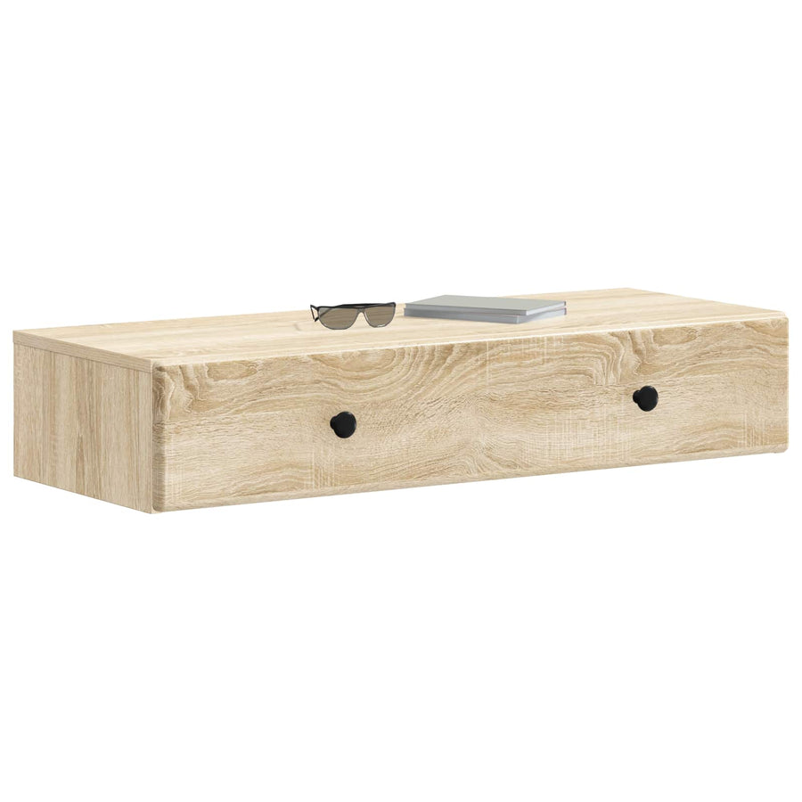 Wandmontage Zijtafel Sonoma Eiken 87,5 x 34,5 x 17 cm