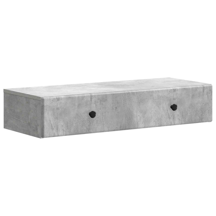 Wandmontage Zijtafel Betongrijs 87,5 x 34,5 x 17 cm