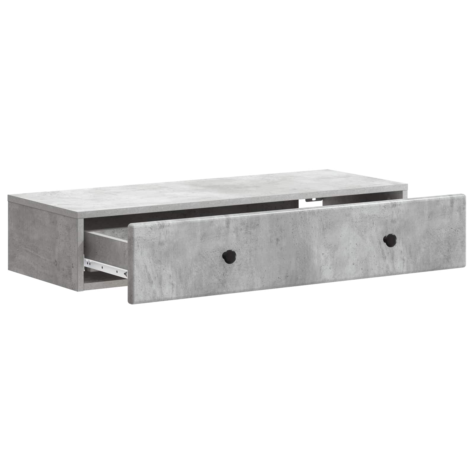 Wandmontage Zijtafel Betongrijs 87,5 x 34,5 x 17 cm