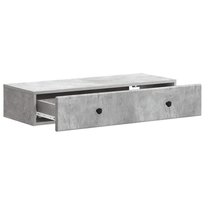 Wandmontage Zijtafel Betongrijs 87,5 x 34,5 x 17 cm