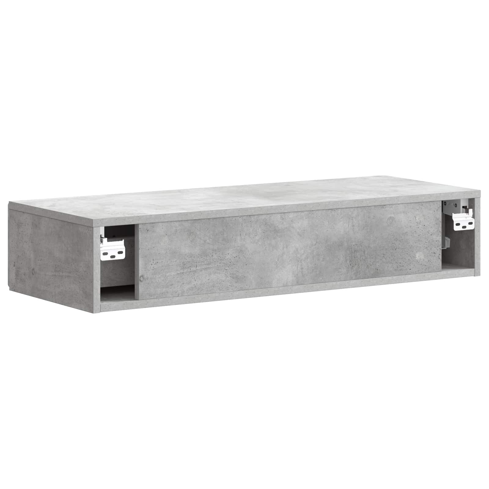 Wandmontage Zijtafel Betongrijs 87,5 x 34,5 x 17 cm