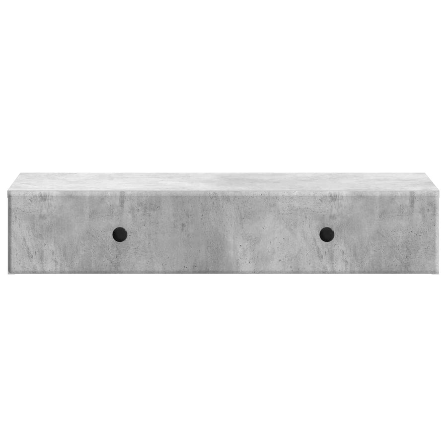 Wandmontage Zijtafel Betongrijs 87,5 x 34,5 x 17 cm