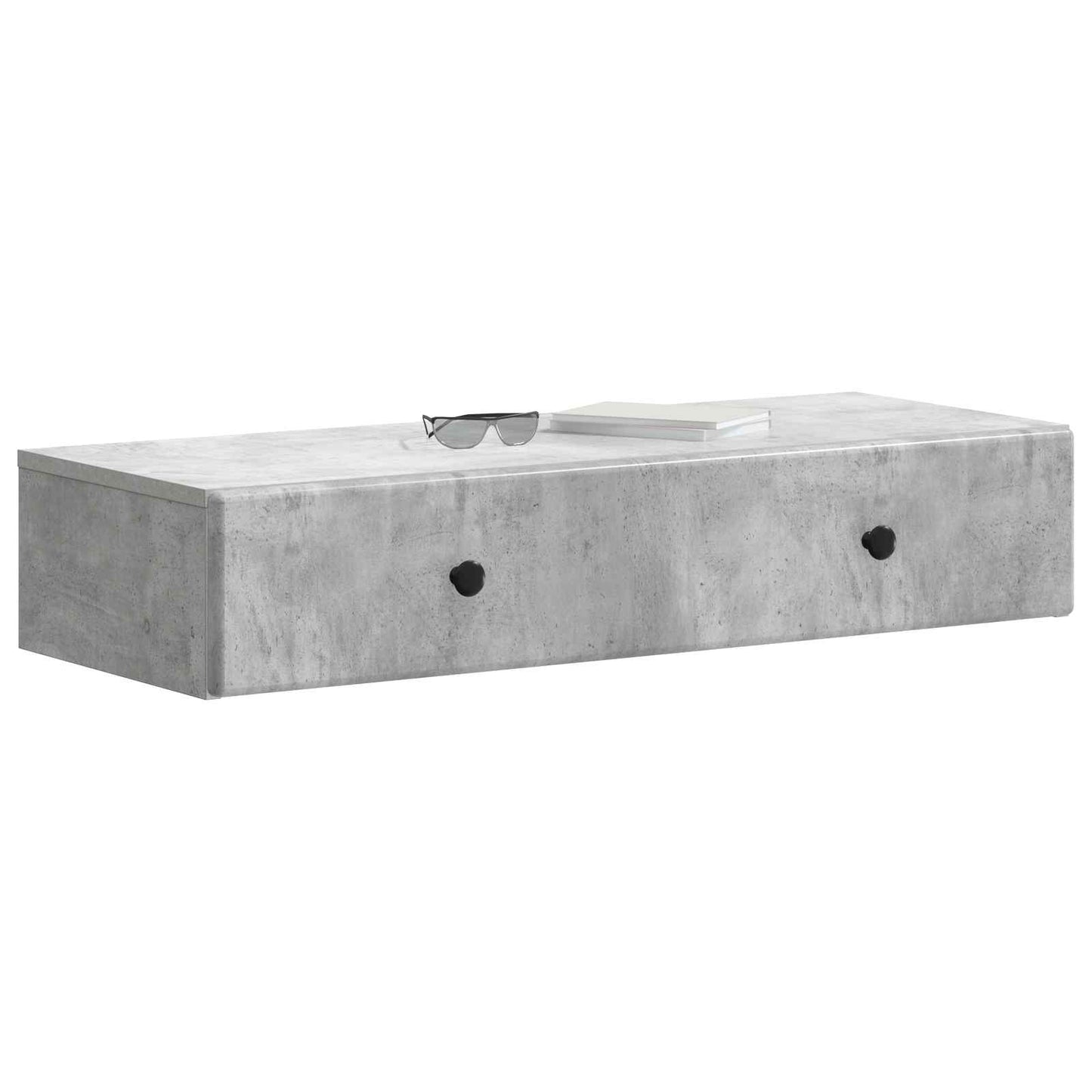 Wandmontage Zijtafel Betongrijs 87,5 x 34,5 x 17 cm