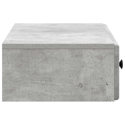 Wandmontage Zijtafel Betongrijs 87,5 x 34,5 x 17 cm