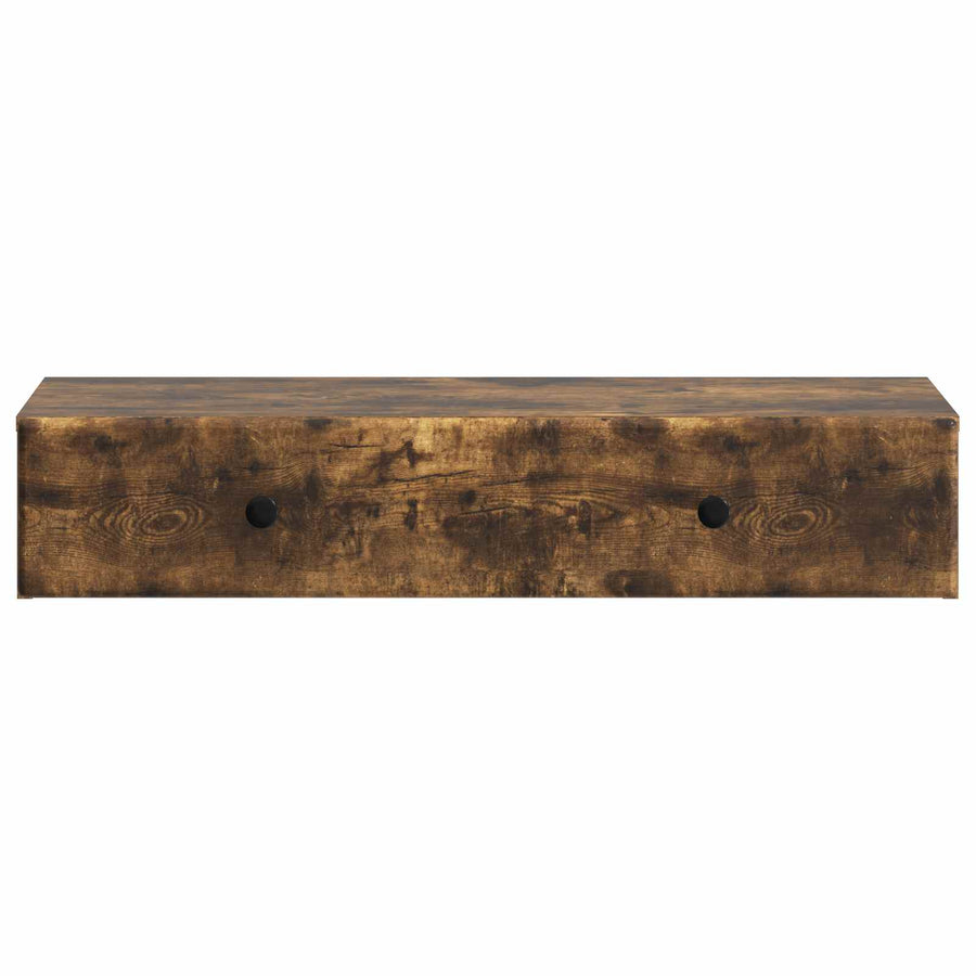 Wandmontage Zijtafel Gerookt eiken 87,5 x 34,5 x 17 cm