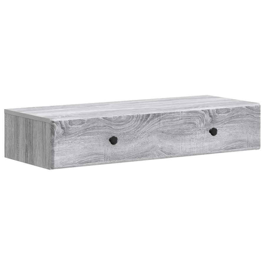 Wandmontage Zijtafel Grijs sonoma 87,5 x 34,5 x 17 cm