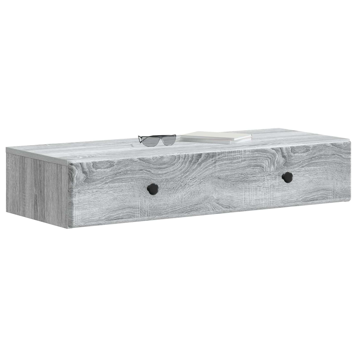 Wandmontage Zijtafel Grijs sonoma 87,5 x 34,5 x 17 cm