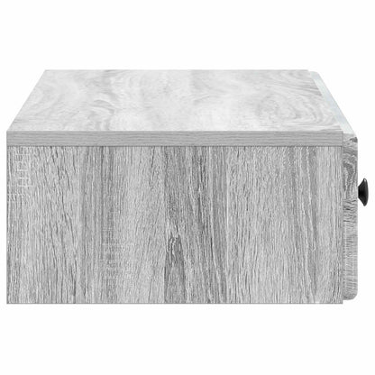 Wandmontage Zijtafel Grijs sonoma 87,5 x 34,5 x 17 cm