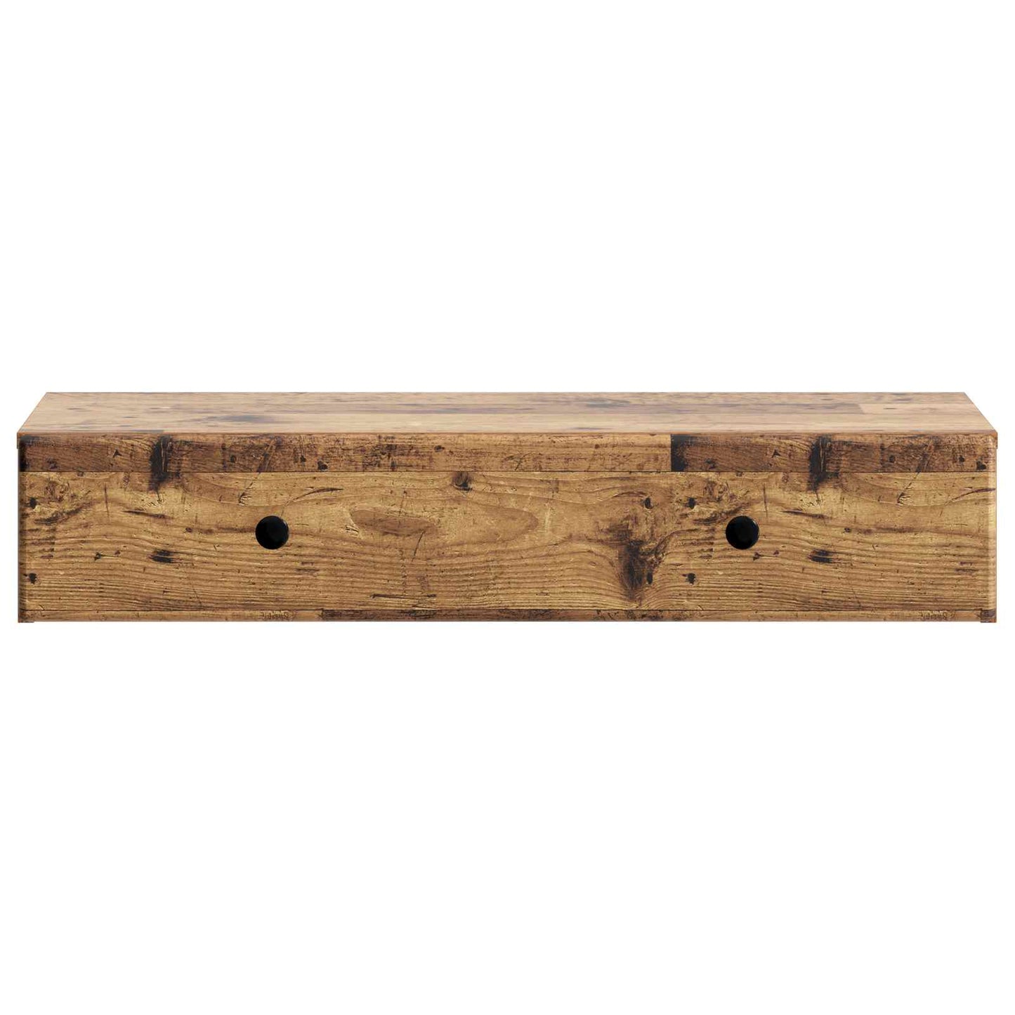 Wandmontage Zijtafel Oud hout 87,5 x 34,5 x 17 cm Bewerkt hout