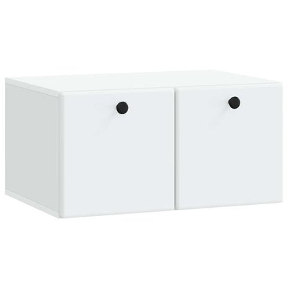 Wandbeugel TV-kast 59,5 x 41 x 30 cm Wit Bewerkt hout