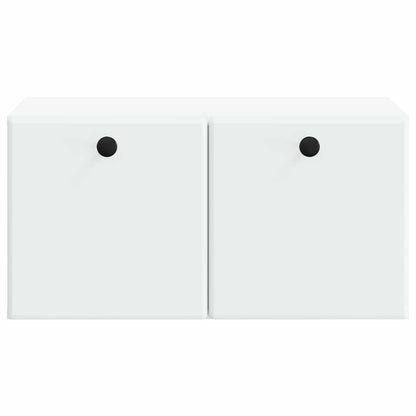 Wandbeugel TV-kast 59,5 x 41 x 30 cm Wit Bewerkt hout