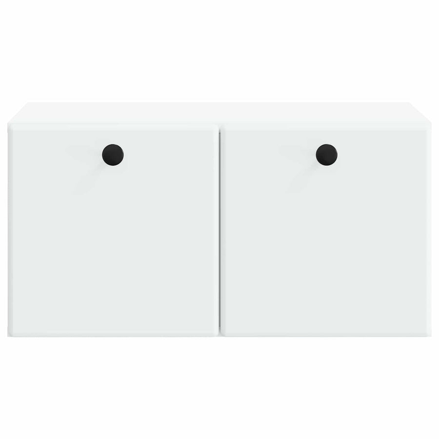 Wandbeugel TV-kast 59,5 x 41 x 30 cm Wit Bewerkt hout