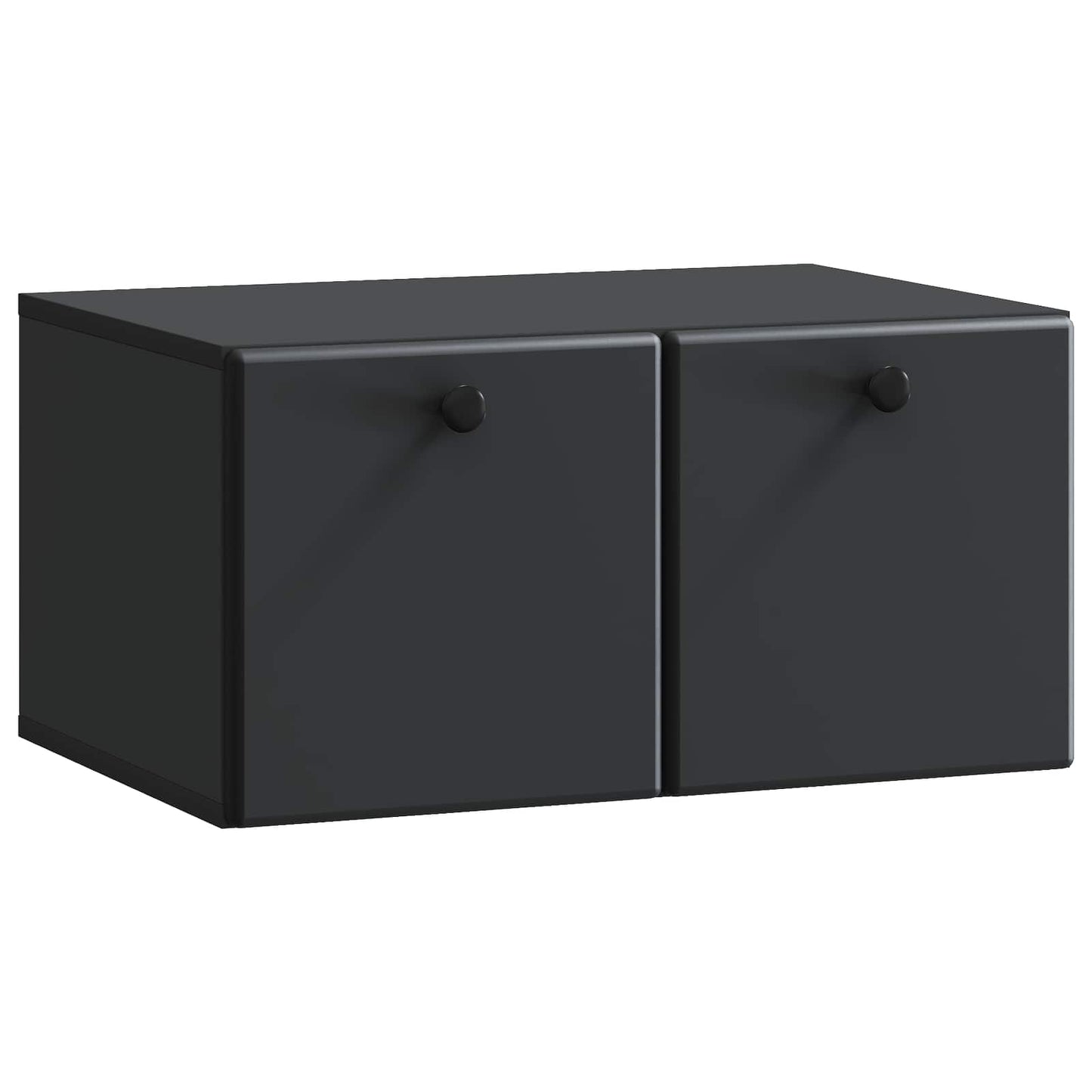 Wandbeugel TV-kast Zwart 59,5 x 41 x 30 cm Bewerkt hout