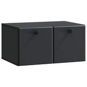 Wandkast tv 59,5x41x30 cm bewerkt hout zwart