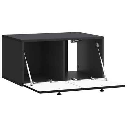 Wandbeugel TV-kast Zwart 59,5 x 41 x 30 cm Bewerkt hout