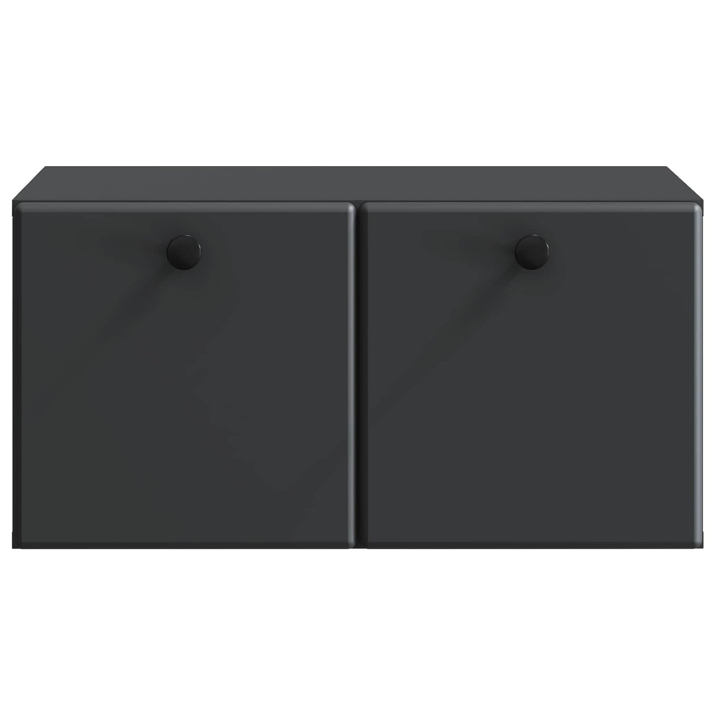 Wandbeugel TV-kast Zwart 59,5 x 41 x 30 cm Bewerkt hout