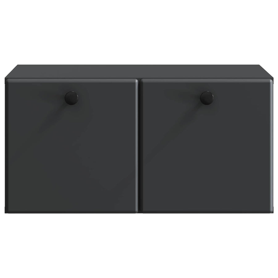 Wandbeugel TV-kast Zwart 59,5 x 41 x 30 cm Bewerkt hout