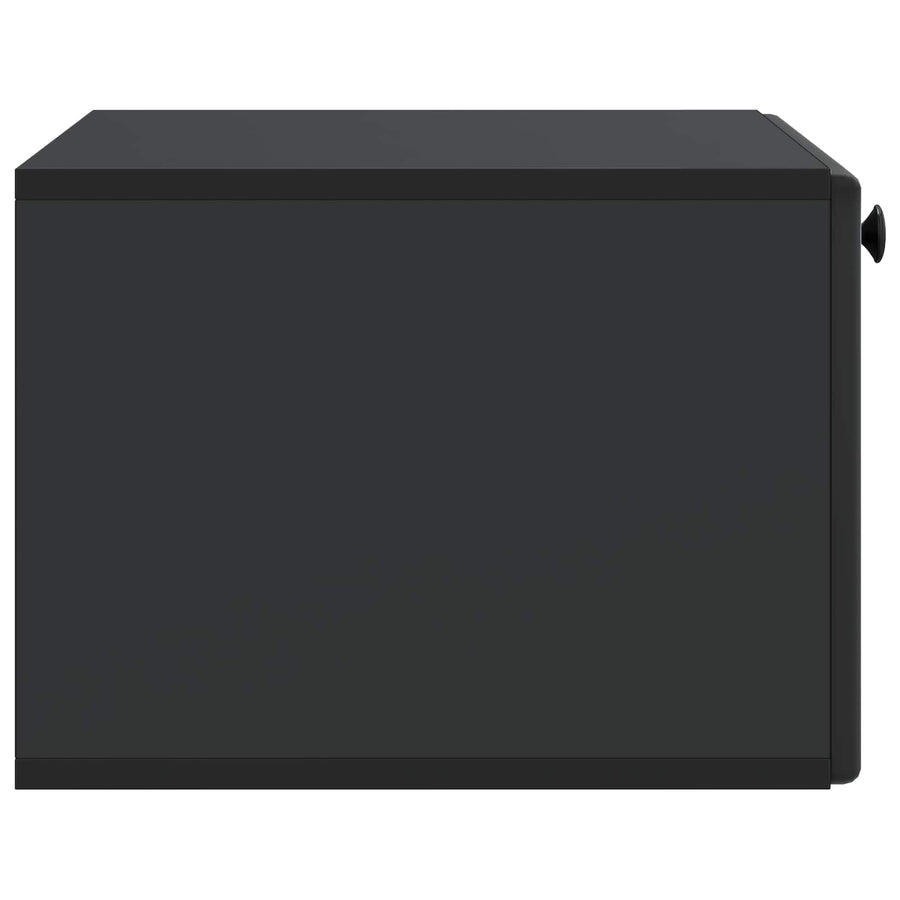 Wandbeugel TV-kast Zwart 59,5 x 41 x 30 cm Bewerkt hout