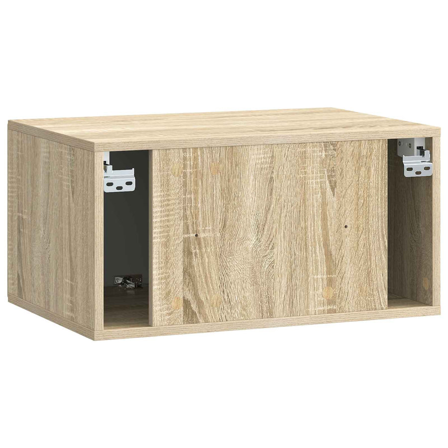 Wandbeugel TV-kast Sonoma Eiken 59,5 x 41 x 30 cm Bewerkt hout
