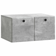 Wandkast TV 59,5x41x30 cm bewerkt hout betongrijs