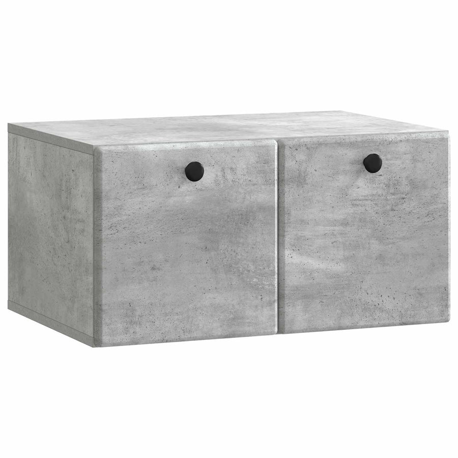 Wandbeugel TV-kast Betongrijs 59,5 x 41 x 30 cm Bewerkt hout