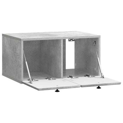 Wandbeugel TV-kast Betongrijs 59,5 x 41 x 30 cm Bewerkt hout